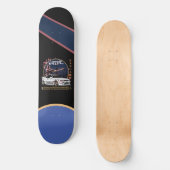 Street Warrior Samurai - Skyline Driver Persoonlijk Skateboard (Voorkant)