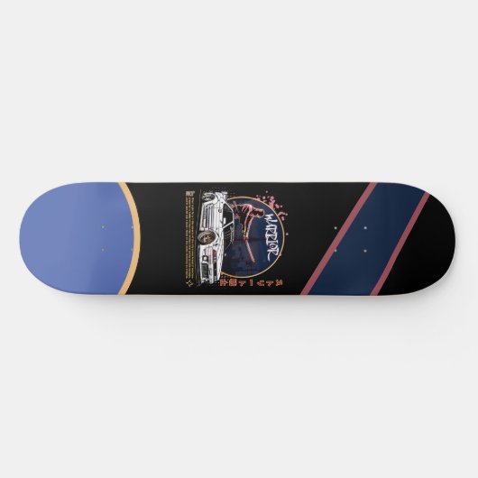 Street Warrior Samurai - Skyline Driver Persoonlijk Skateboard (Horizontaal)