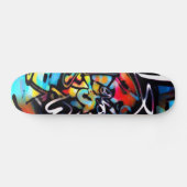 Streetart Chaos Colorful Graffiti Skateboard (Horizontaal)