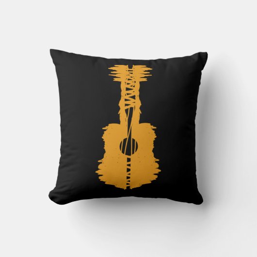 streetart Gitarre Kussen (Voorkant)