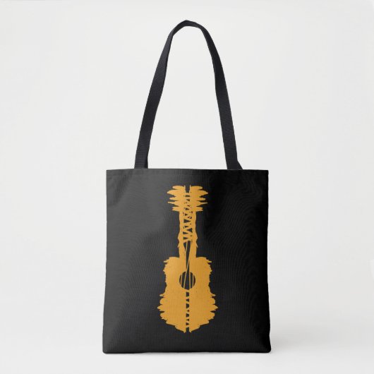 streetart Gitarre Tote Bag (Voorkant)