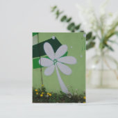 Streetart Postkarte Blumen-Graffiti Briefkaart (Staand voorkant)