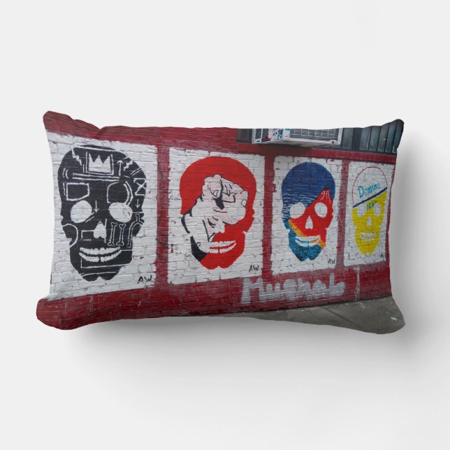 Streetart Skulls Pillow Kussen (Voorkant)