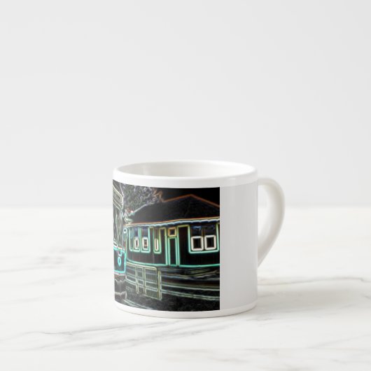 Streetcar bij Railway stn Espresso Mok (Voorkant rechts)