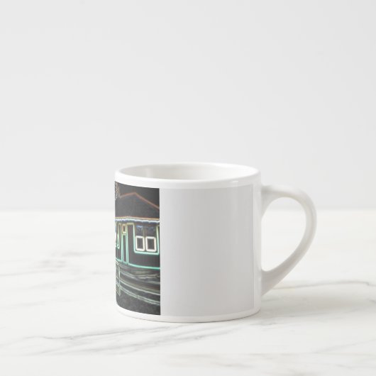 Streetcar bij Railway stn Espresso Mok (Rechts)