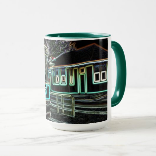 Streetcar bij Railway stn Grote Combo Mok Groen (Voorkant rechts)