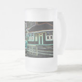 Streetcar bij Railway STN Grote Frosted Glass Mok (Voorkant rechts)