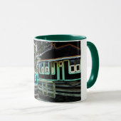 Streetcar bij Railway STN Kleine Combo Mok Groen (Voorkant rechts)