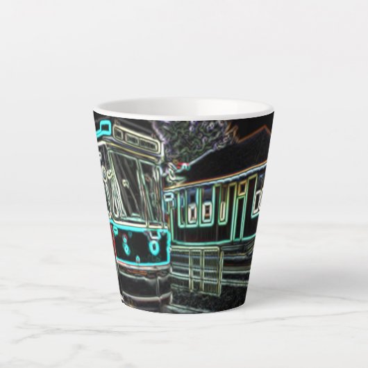 Streetcar bij Railway stn Small Latte Mok (Voorkant)