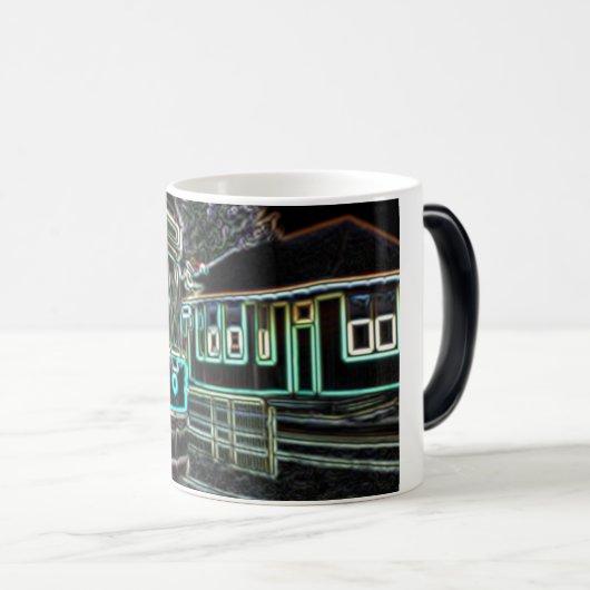 Streetcar bij Railway stn Small Magic Mok (Voorkant rechts)