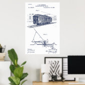  Streetcar-octrooi Poster (Thuiskantoor)