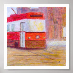 Streetcar, Poster/afdrukken op papier of op canvas Poster