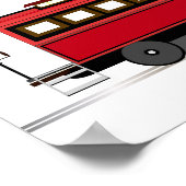 Streetcar Trolley Tram Kinder Décor Print Poster (Hoek)