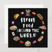 Streetfood over de hele wereld kaart (Voorkant / Achterkant)
