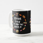 Streetfood over de hele wereld koffiemok (Voorkant links)