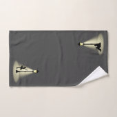 Streetlight Dancer Jazz Muzikant Bad Handdoek (Handdoek)