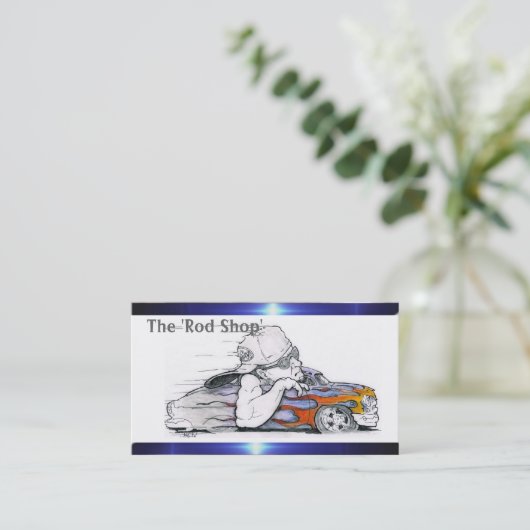 Streetrode Cartoon Visitekaartjes (Staand voorkant)