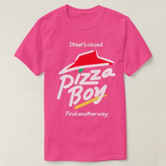 Streets gesloten pizzakje 1 t-shirt (Design voorkant)