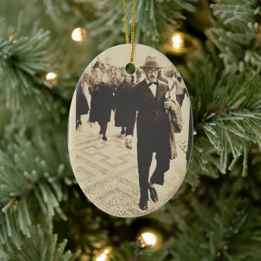 Streets in Lissabon (Fernando Pessoa) Keramisch Ornament (Boom)