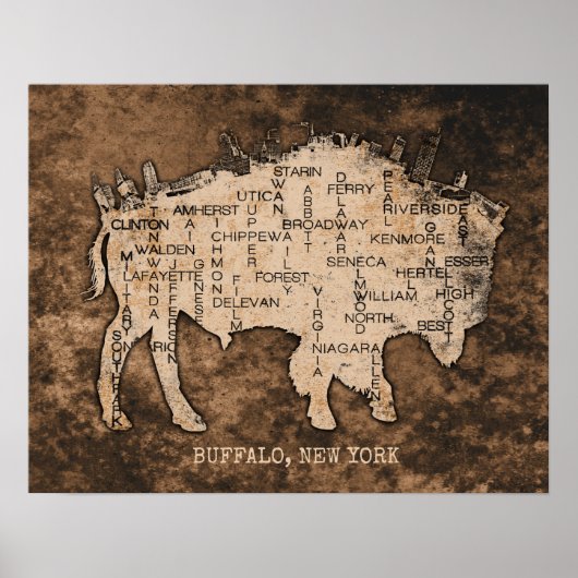 Streets van Buffalo Wall Art naar RMB Art & Design Poster (Voorkant)