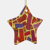 Streets van Gold Heaven Star Holiday Ornament (Rechts)