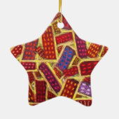 Streets van Gold Heaven Star Holiday Ornament (Achterkant)