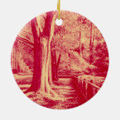 Streets van goud (rood) - keramisch ornament (Achterkant)