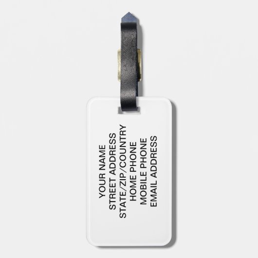 Streets van het Bagagelabel van Parijs - pas het a (Achterkant verticaal)