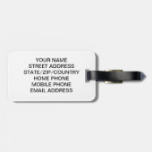 Streets van het Bagagelabel van Parijs - pas het a (Achterkant horizontaal)