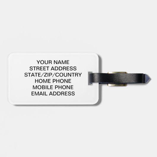 Streets van het Bagagelabel van Parijs - pas het a (Achterkant horizontaal)