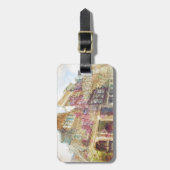 Streets van het oude Amsterdam Bagagelabel (Voorkant verticaal)