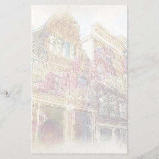 Streets van het oude Amsterdam Briefpapier (Voorkant)