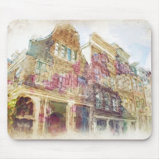 Streets van het oude Amsterdam Muismat (Voorkant)