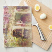 Streets van het oude Amsterdam Theedoek (Quarter Fold)