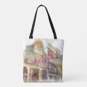 Streets van het oude Amsterdam Tote Bag (Achterkant)