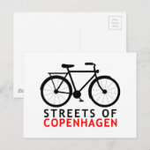 Streets van Kopenhagen Briefkaart (Voorkant / Achterkant)