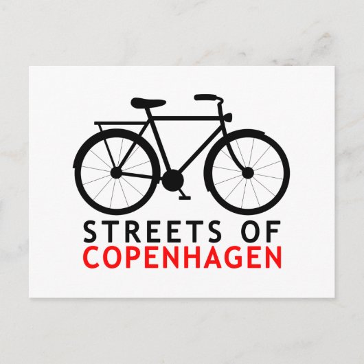 Streets van Kopenhagen Briefkaart (Voorkant)
