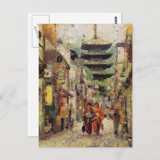 Streets van Kyoto Briefkaart (Voorkant / Achterkant)