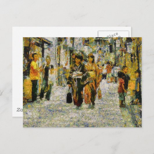 Streets van Kyoto Briefkaart (Voorkant / Achterkant)