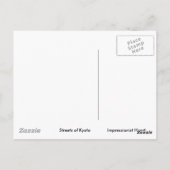 Streets van Kyoto Briefkaart (Achterkant)