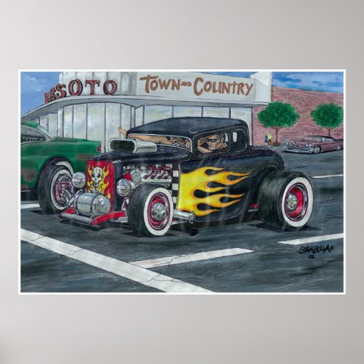 Streetscène Poster (Voorkant)