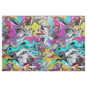 Streetstijlgraffiti-afdrukken Stof (Fat Quarter)