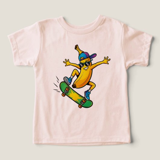 Streetwear Banana Skateboard Cartoon (Design voorkant)