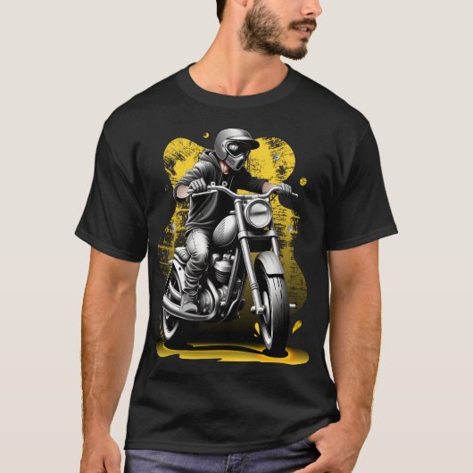 Streetwear biker t-shirt (Voorkant)