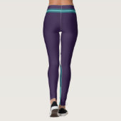 Streetwear Color Block Leggings – Purple, Lavender (Achterkant)
