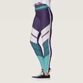 Streetwear Color Block Leggings – Purple, Lavender (Links)