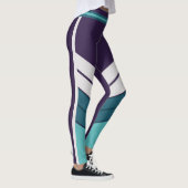 Streetwear Color Block Leggings – Purple, Lavender (Rechts)