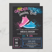 Streetwear geslacht onthullen sneaker bal jongen m kaart (Voorkant / Achterkant)