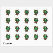 Streetwear Green Dragon Tattoo Ronde Sticker (Vel)