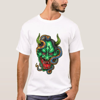 Streetwear Green Dragon Tattoo T-shirt